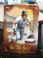 DON MATTINGLY 2025 TOPPS BOB ROSS BASEBALL BAT ON BALL INSERT BOB-17 YANKEES