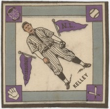 1914 B18 Blanket Joe Kelley (Kelly)(purple pennants) Ex+ 717620