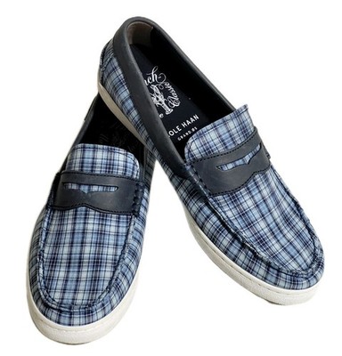 Cole Haan Men's Size 8 M Pinch Maine Classic Grand OS Weekender Plaid Loafers  