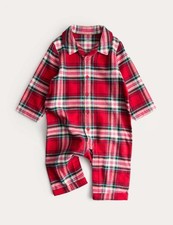 Marks & Spencer Baby Red Mix Cotton Romper - M&S