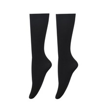Women's Opaque Stretchy Nylon Knee High Stockings Trouser Socks Black 