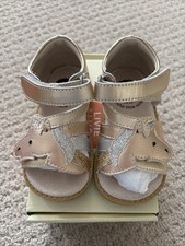 EUC Livie Luca Leather Adjustable Unicorn Sandals, Size 6 Toddler Baby