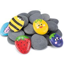 Rocks for Painting 20 PCS 1-2" Smooth Flat Natural Stones - DIY Craft Decoration