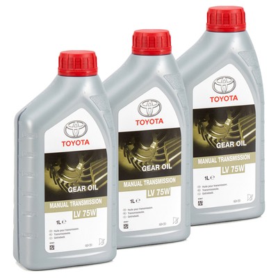 3L 3 Liter ORIGINAL Toyota MANUAL TRANSMISSION GEAR OIL LV 75W 08885-81001 