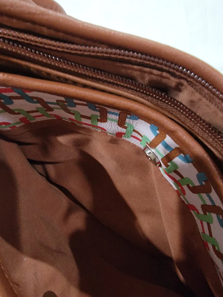 Rosetti Colorido Imitación Cuero Marrón, Blanco Patrón Cadena Rojo Azul Verde Bolso Foto 4 de 4