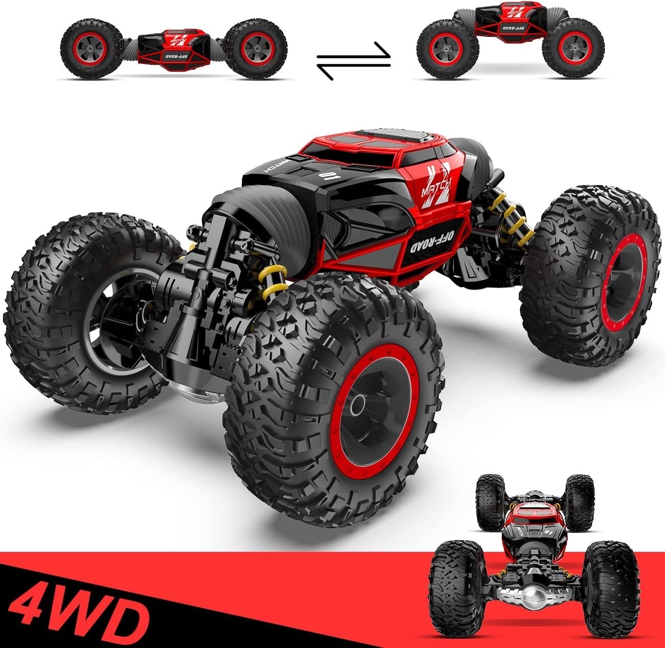 - 1:14 Scale 4wd All-terrains Large Rc Cars For Kids...
