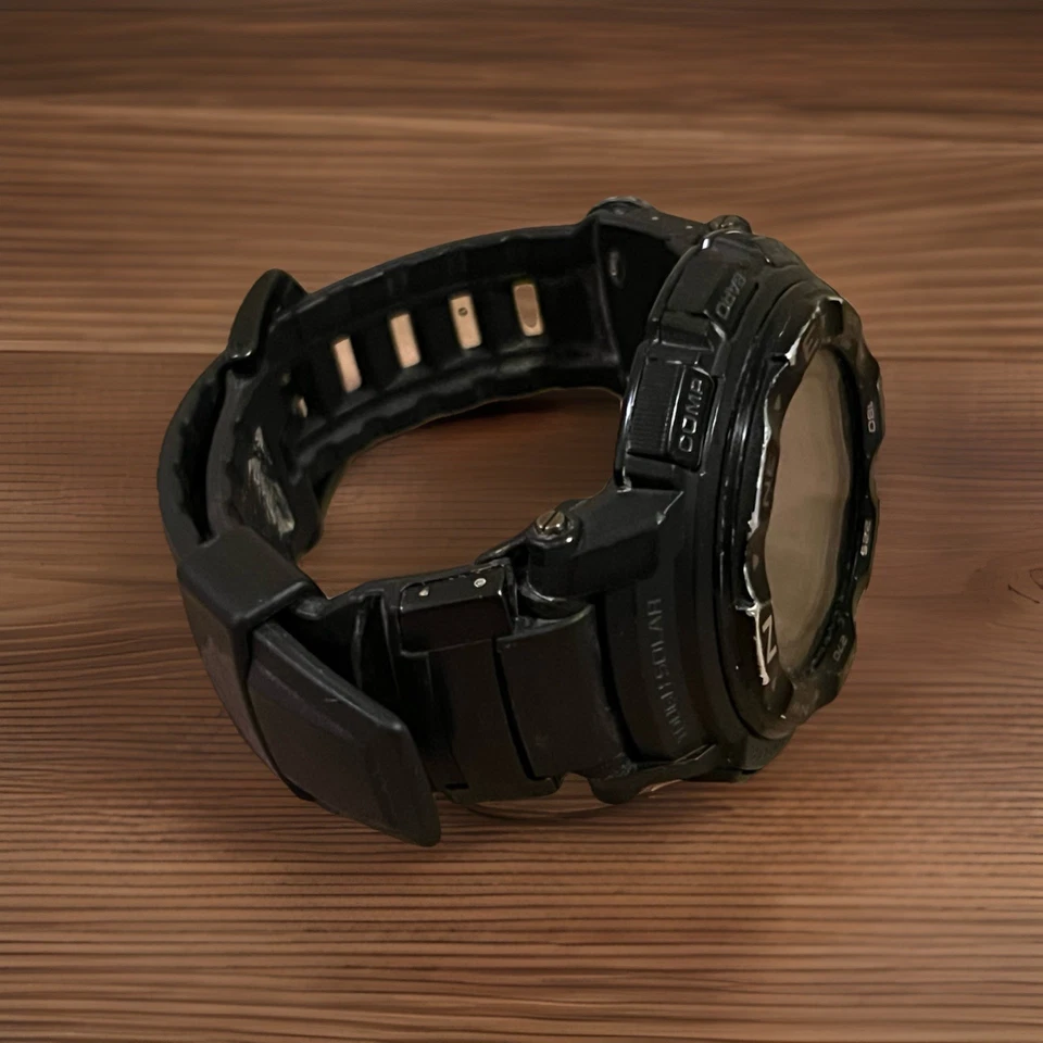 Casio PRW 2500 3258 Pro Trek Tough Solar черная смола - разряженная батарея - Изображение 4 из 4