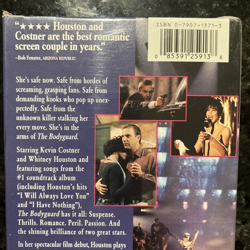 New Sealed VHS The Bodyguard Kevin Costner Whitney Houston Free Shipping - Imagen 5 de 6