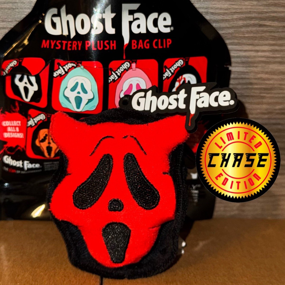 Devil Ghost Face Chase Mystery Plush Bag Clip CultureFly 3D