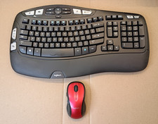 Logitech K350 Wireless Keyboard w/ Palm Rest, M510 Mouse with USB Dongle