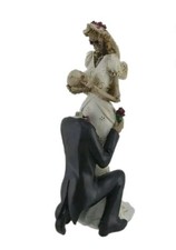 Skeleton Bride And Groom Wedding Couple Halloween Statue
