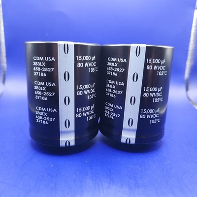 2 New CDM 15000uF 80V Filter Capacitors Drop-in Fit for Marantz 4270 + Others