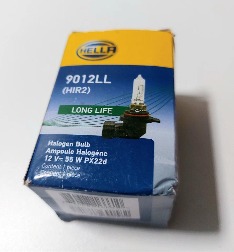 Lâmpada Hella 9012LL/HIR2, halogênio, para Chevy Hyundai Tucson Buick Regal Ford - Imagem 4 de 4