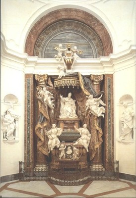 Rom Italien Denkmal für Papst Gregor XV Chiesa di Sant'Ignazio Postkarte
