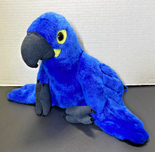 Wild Republic Blue Hyacinth Macaw Parrot Bird Soft Plush Stuffed Animal
