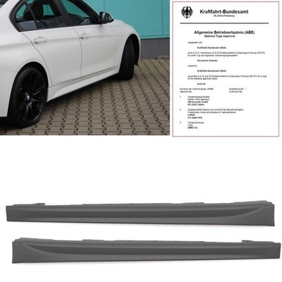 Sport Seitenschweller SET grundiert passt für BMW F30 F31 alle Modelle + M-Paket