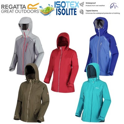Wasserdichte Jacke Regenmantel Damen Camping Wandern Regatta Kapuze leicht Sport Top