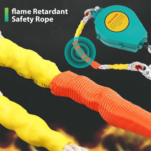 "33Ft Self Retracting Lifeline, 330Lbs Heavy Duty Safety Lanyard with Hook" - Picture 4 of 7