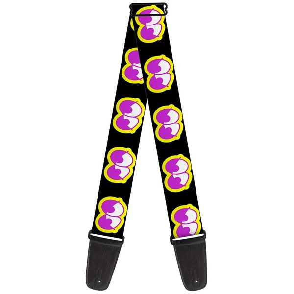 Guitar Strap - Dopey Eyes Black/Yellow/Purple (Us Import) ACC NEU-image