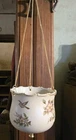 Vtg ARDALT JAPAN HAND PAINTED LENWILE CHINA WITH CHAIN HANGING PLANTER