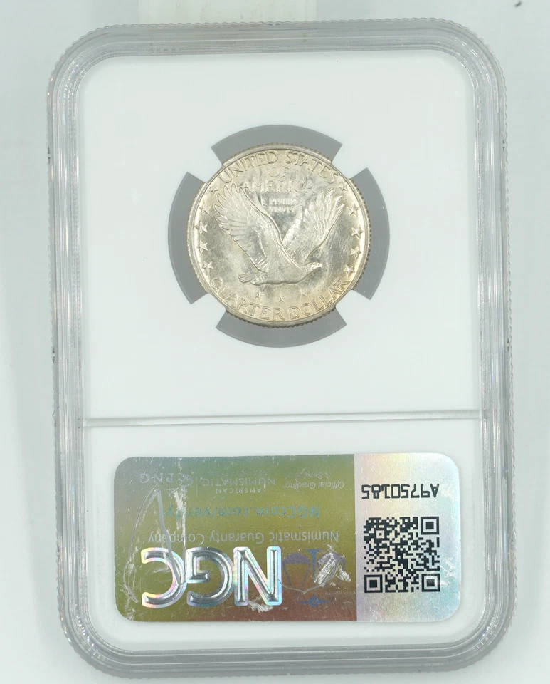 1928-S NGC & CAC MS64FH Standing Liberty Quarter - Image 2 of 3