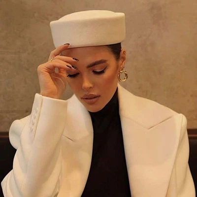 Stewardess Hat Pillbox Hat Fashion Banquet Formal Hat Beret Party Prop Versatile