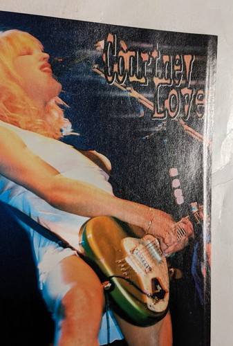 COURTNEY LOVE LIVE / HOLE /1990'S MAGAZINE FULL PAGE PINUP POSTER CLIPPING - Picture 2 of 2