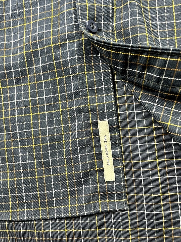 Men's Shirt Long Sleeved Collared Cambridge Easy Iron Ease Care Size 46 - Image 4 of 4