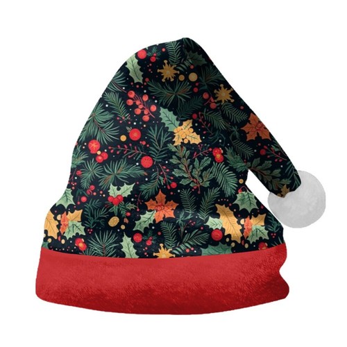 Merry Christmas Santa Claus Hat Happy New Year Christmas Party 3D Print Xmas Hat - Picture 14 of 15