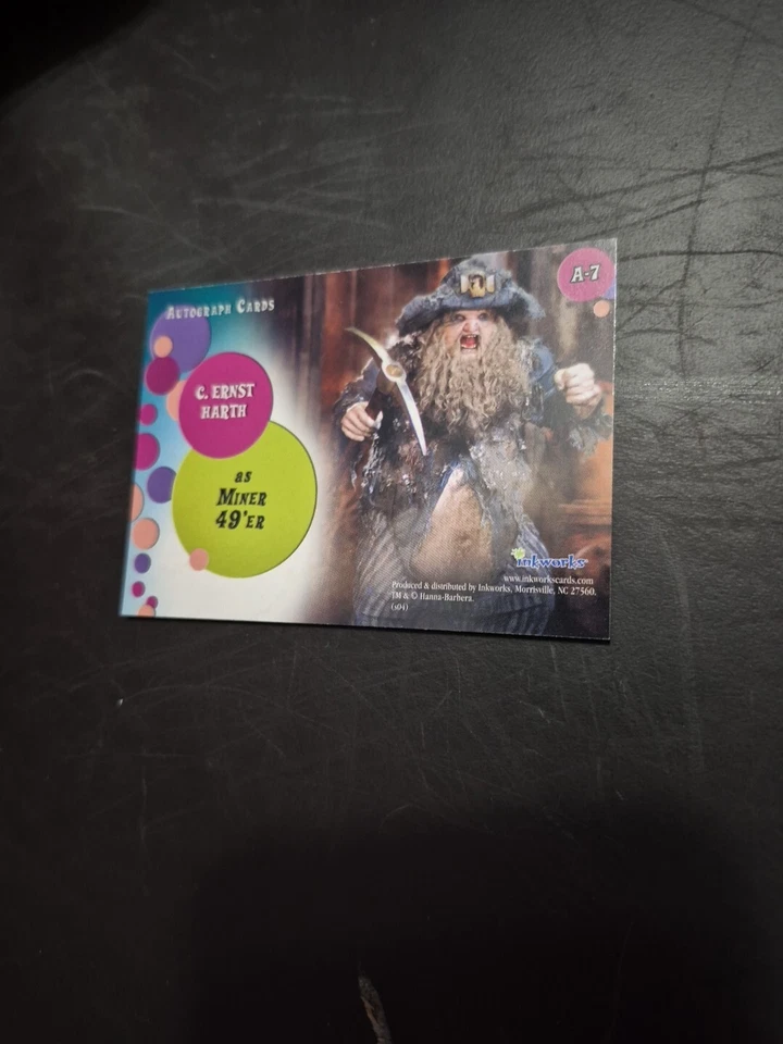 Scooby-Doo 2 2004 Autograph Card A-7 C. Ernst Harth - Miner 49'er Inkworks - Image 2 of 2