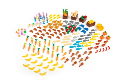 Minizfigs Food Accessories Minifigure Building Toy 275 Pieces Variety Farm Set