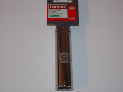 #ad Craftsman 15mm 1 2quot; Drive Deep Socket 12 Point 45940 $7.24