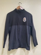 Real Madrid Jacket Light  Zip Up Sweatshirt Small UCL Soccer La Liga