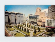 Postcard Union Square San Francisco California