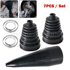 CV BOOT KIT UNIVERSAL STRETCHY RUBBER OUTER GAITER DRIVESHAFT COVER CONE ClAMPS