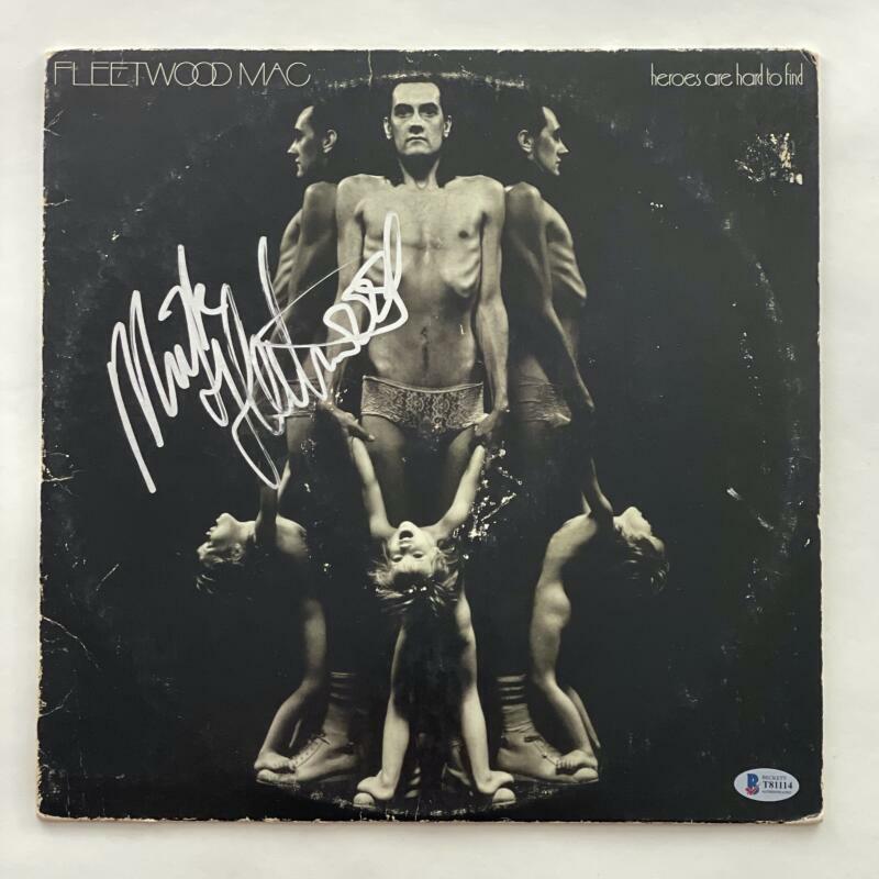 Mick Fleetwood Autographed Signed MAC ALBUM VINYL RECORD HEROES ARE HARD FIND BAS 