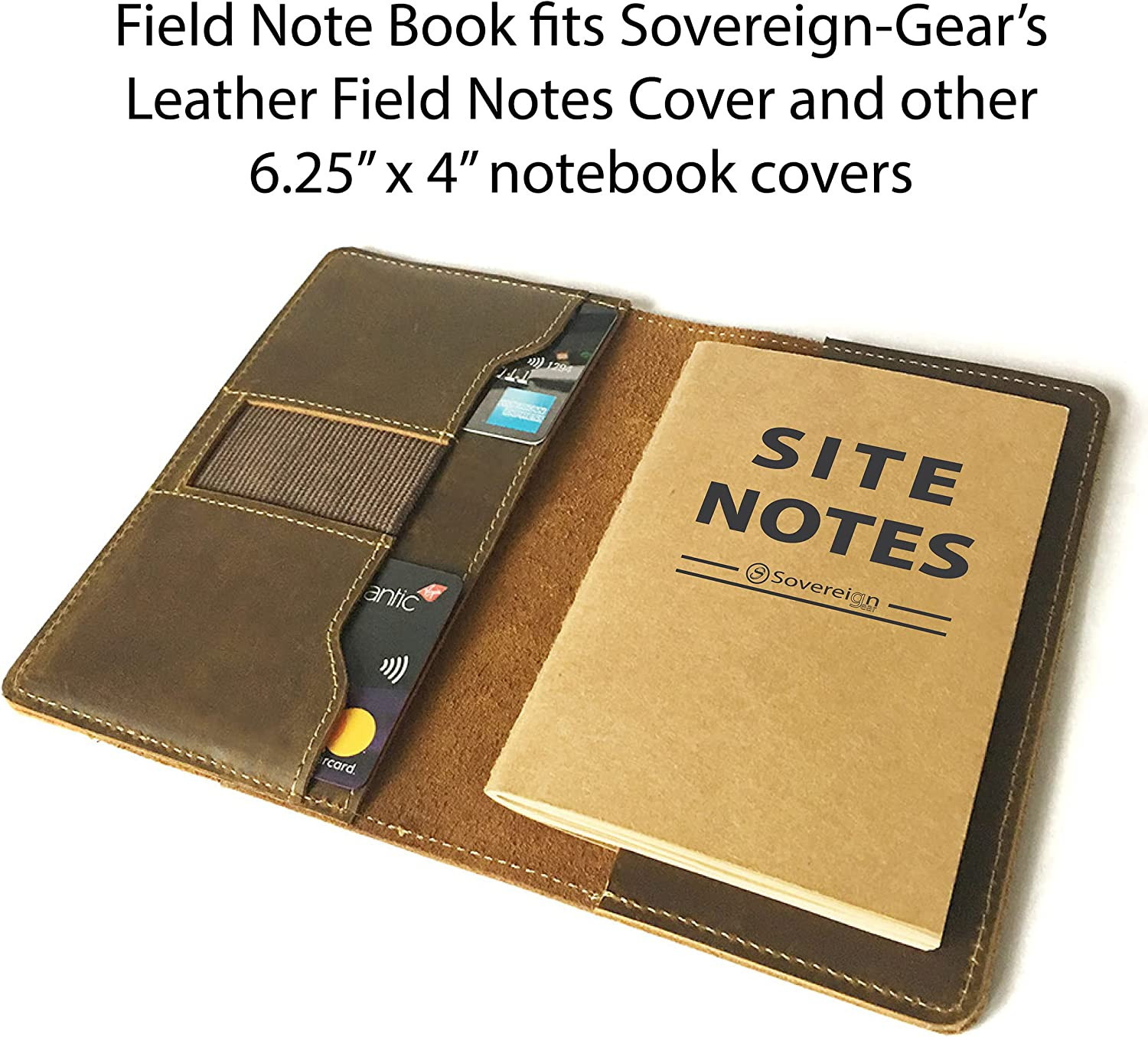 5 Field Notes Notebooks, 3.5X5.5 Refill for Leather Journal, Universal Paper
