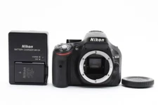 Nikon D5200 Digital SLR Camera Body Black w/Battery,charger,body cap From Japan