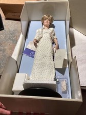 FRANKLIN MINT DIANA PRINCESS OF WALES PORCELAIN DOLL NIB LIMITED EDITION 16"