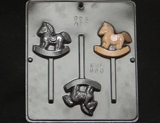 Rocking Horse Lollipop Chocolate Candy Mold Baby Shower 650 NEW
