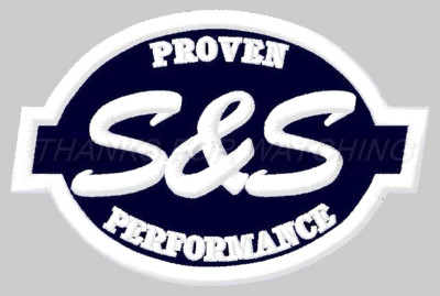 S & S PROVEN PERFORMANCE EMBROIDERED PATCH IRON/SEW ON 4-3/8'' x 2-3/4'' ENGINES