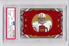 JIMMY GRAHAM 2014 CROWN ROYALE MASTER CRAFTSMAN RED PSA 10 GEM MINT POP 1
