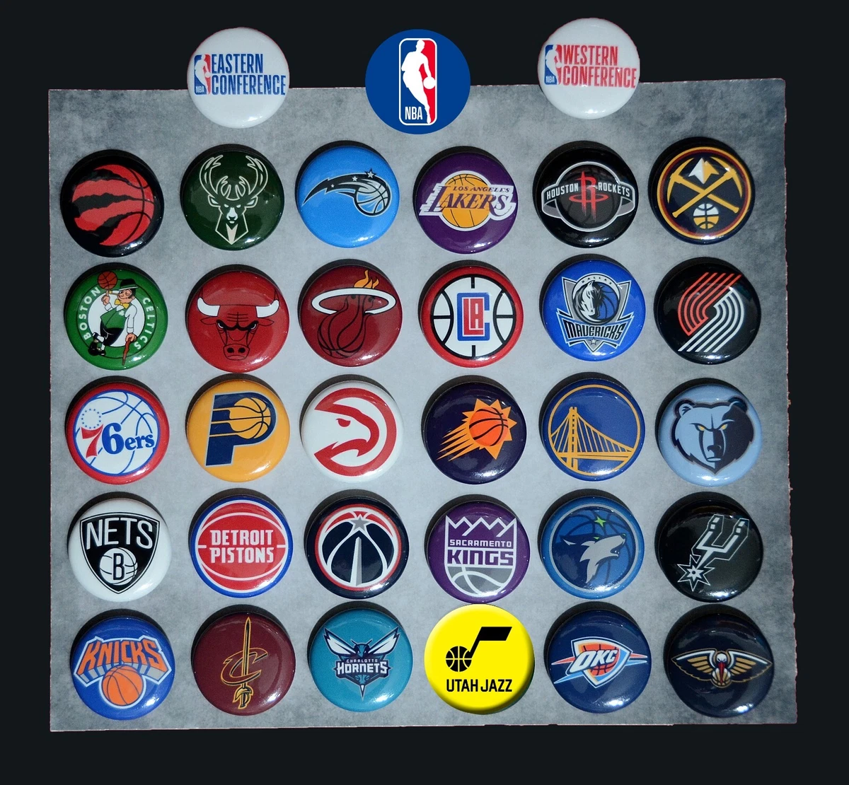 Custom 6” diameter team jersey magnets for teams, giveaways and