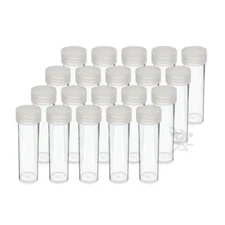 OnFireGuy 20pcs Coin Storage Tubes | Penny/Cent Coin Tubes Round Clear Tubes