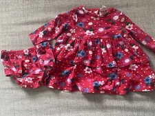 TUCKER AND TATE Floral Long Sleeve Dress and Bloomers Size 6month
