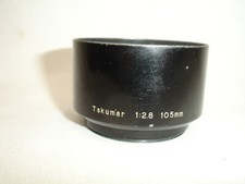 PENTAX TAKUMAR metal lens hood 105mm 2.8 older version