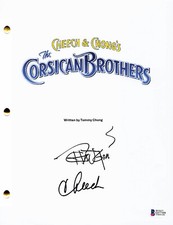 CHEECH & CHONG SIGNED AUTOGRAPH THE CORSICAN BROTHERS FULL SCRIPT BECKETT BAS