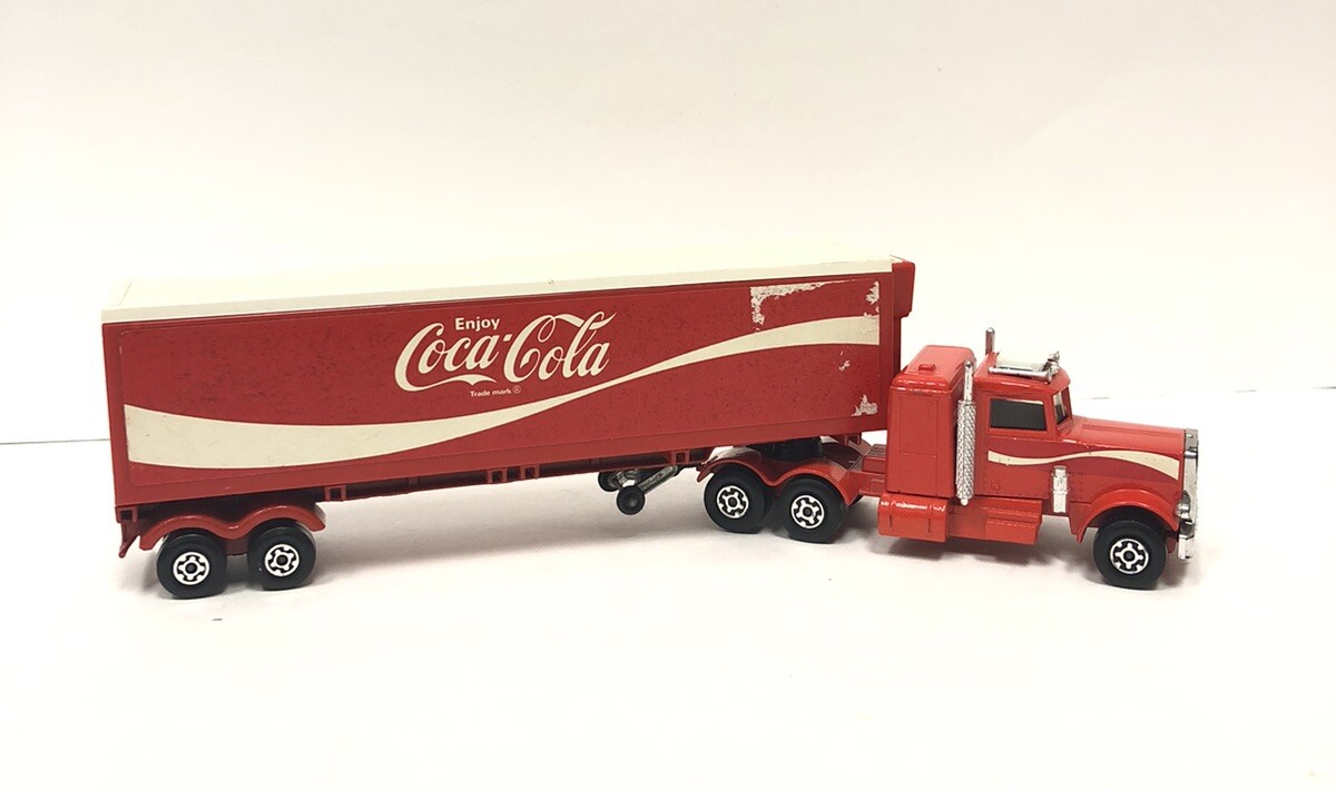 Vtg Matchbox SuperKings K-31 Peterbilt K-17 Trailer Coke Coca-Cola