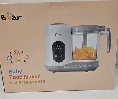 New Bear SJJ-R03B5 Smart Touch LED Panel Self Clean Baby Food Maker- White