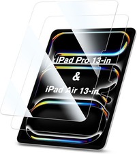 2 Pack Tempered Glass for iPad Air 13 Inch